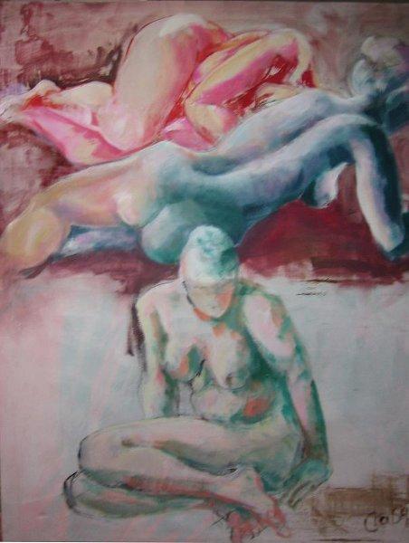 siesta.jpg - 160x110 cm, Acryl auf Leinwand